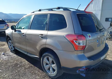 2014 Subaru Forester 2.5I Premium z USA, uszkodzony, nr VIN JF2SJAEC2EH526641